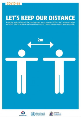 Keep 2 meter distance